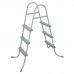 Каркасный бассейн Bestway Steel Камень 56714 (427х250х100 см) с картриджным фильтром, лестницей и защитным тентом