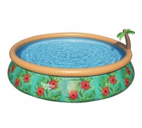 Надувной круглый бассейн Bestway 57416 Paradise Palms (457x84 см) с картриджным фильтром