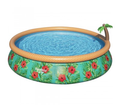 Надувной круглый бассейн Bestway 57416 Paradise Palms (457x84 см) с картриджным фильтром