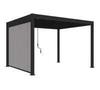 Защитный экран от ветра и солнца (ручное управление) 3 метра Антрацит