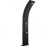 Душ солнечный AquaViva Dada 30л Antracite, Алюминиевый с мойкой для ног