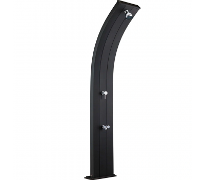 Душ солнечный AquaViva Dada 30л Antracite, Алюминиевый с мойкой для ног