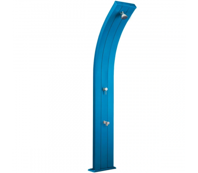 Душ солнечный AquaViva Dada 30л Light Blue, Алюминиевый с мойкой для ног