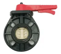 Дисковый поворотный затвор d125/140 с ручкой, уплотнение EPDM AQUAVIVA