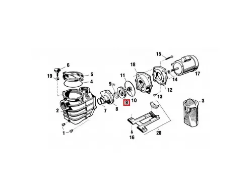 Крыльчатка к насосам Hayward Super II (SPX3031CE)