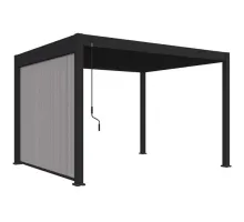 Защитный экран от ветра и солнца (ручное управление) 3 метра Антрацит