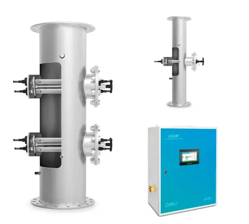 Ультрафиолетовая установка LIfetech TOP 252м3, DN250, 2*3kw, 18000h, Ручная очистка