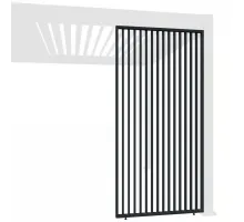 Фиксированная вертикальная боковая панель - 1.2м Антрацит