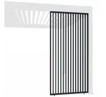 Фиксированная вертикальная боковая панель - 1.2м Антрацит