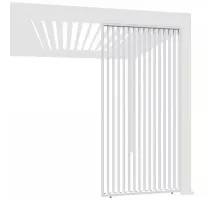 Фиксированная вертикальная боковая панель - 1.2м Белая