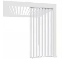 Фиксированная вертикальная боковая панель - 1.0м Белая