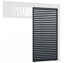 Фиксированная горизонтальная боковая панель- 1.2М Черная