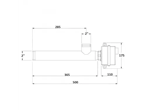 Электронагреватель воздуха 1,5кВт Max Dapra D-EWT-L 1,5 проточ. корпус н/с ТЭН н/с AISI 321 (100201)