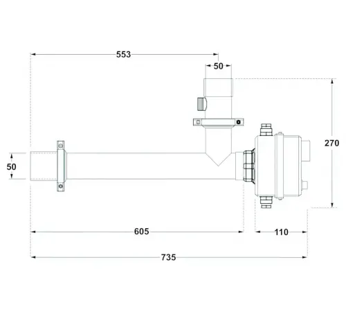 Электронагреватель 15кВт Max Dapra D-EWT-EV 15 корпус н/с AISI 316 ТЭН инколой (101906)