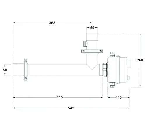 Электронагреватель  9кВт Max Dapra D-EWT-EV 9 корпус н/с AISI 316 ТЭН инколой (101904)