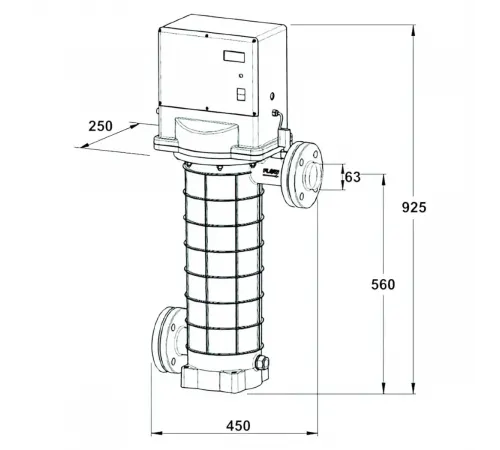 Электронагреватель 72кВт Max Dapra X-EWT 2.0 72 корпус пластик ТЭН инколой цифр.терм. прес. (101508)