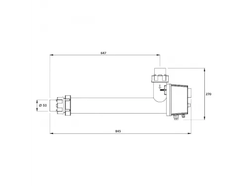 Электронагреватель 18кВт Max Dapra D-EWT-N 18 корпус пластик ТЭН инколой (100280)