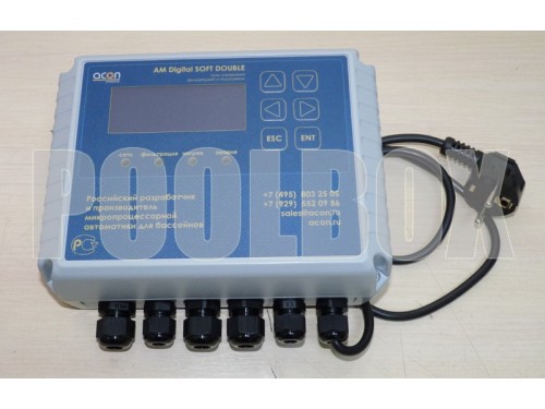 Пульт управления фильтрацией (2 насоса) и подогревом AM Digital SOFT DOUBLE Acon с плавным пуском