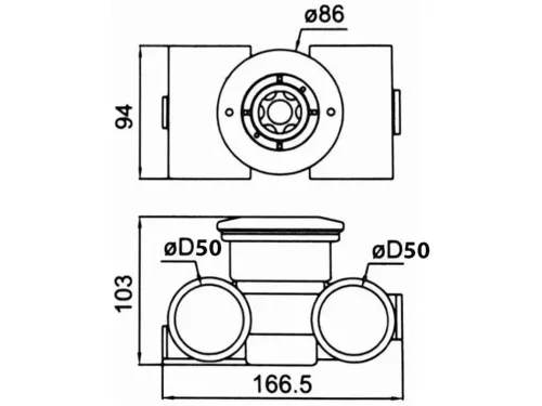 Форсунка гидромассажная (универс.) SP-4426B (комплект)