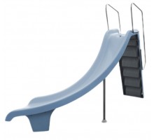 Горка композитная (поворот вправо, высота 1,78 м.) с форсункой ТМ Лагуна Пулс