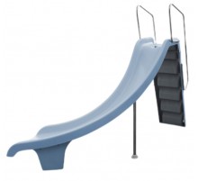 Горка композитная (поворот вправо, высота 1,78 м.) с форсункой ТМ Лагуна Пулс