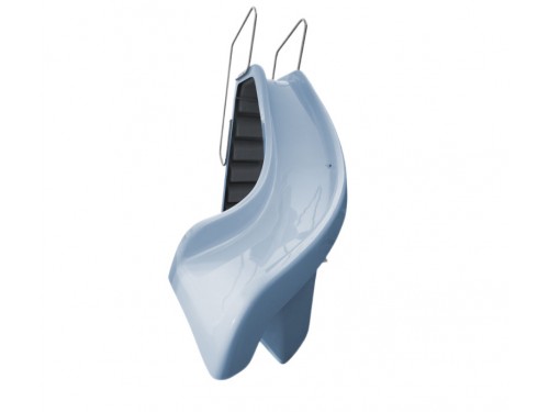 Горка композитная (поворот вправо, высота 1,78 м.) с форсункой ТМ Лагуна Пулс