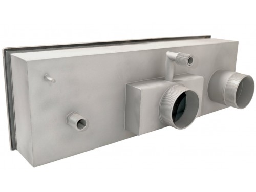 Противоток АТ 15.06 ЩЕЛЕВОЙ (60 м.куб./час) с пьезо-кнопкой (универс.) из нерж. стали AISI-304 (закладная)