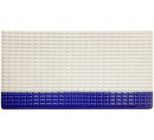 Плитка противоскользящая (без покрытия, с закруглением) кобальт SertekPool 244х119 мм.