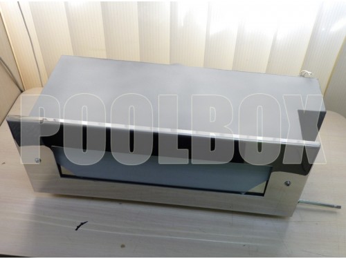 Скиммер АТ 05.23.2М узкий (универс.) с выдвижной корзиной с датчиком уровня и переливом из нерж. стали AISI-316