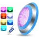Прожектор накладной из нерж. стали рамка синяя (18Вт/12В) LED RGB с пультом Tadpole JKD-YC230-SP