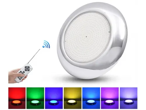 Прожектор накладной из нерж. стали (35Вт/12В) LED RGB с пультом Tadpole JKD-YC260-2SP