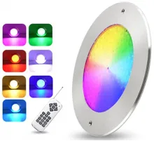 Прожектор  встраиваемый из нерж. стали (35Вт/12В) LED RGB с пультом Tadpole JKD-YC290-SP
