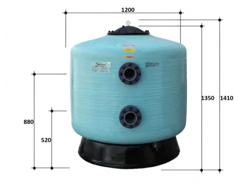 Фильтр  56м3/ч Gemas TURBIDRON 1200мм M0,7 фланец 90 мм (021725)