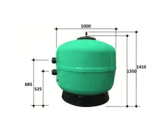 Фильтр  40м3/ч Gemas FILTREX 1000мм без бокового вентиля 2 1/2" (021117L)