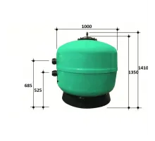 Фильтр  40м3/ч Gemas FILTREX 1000мм без бокового вентиля 2 1/2" (021117L)