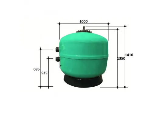 Фильтр  40м3/ч Gemas FILTREX 1000мм без бокового вентиля 2 1/2" (021117L)