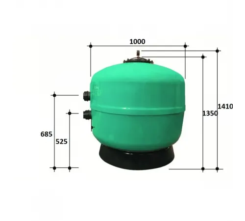 Фильтр  40м3/ч Gemas FILTREX 1000мм без бокового вентиля 2 1/2" (021117L)