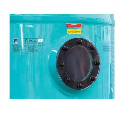 Фильтр  31,5м3/ч Gemas FILTREX-NORM PLUS 1000мм 2 1/2" М1,2 30м3/ч/м2 Дюз.дно+Люк+См.окно (021413)