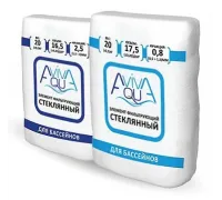Песок стеклянный Aquaviva, фракция 0,5-1,5 мм. (20 кг.)