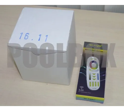 Прожектор АТ 16.11М "Mini" светодиодный с пультом ДУ (3 Вт, RGB,  2" Н.Р.) из нержавеющей стали AISI-316