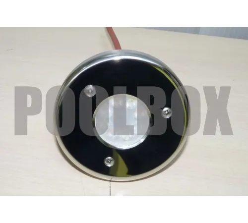 Прожектор АТ 16.11М "Mini" светодиодный с пультом ДУ (3 Вт, RGB,  2" Н.Р.) из нержавеющей стали AISI-316