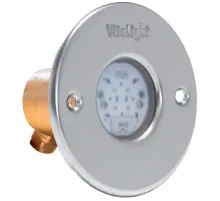 Прожектор светодиодный 11Вт Hugo Lahme 110мм LED 4/4 RGBW 24В (ниша 4250050) (4.40400220)