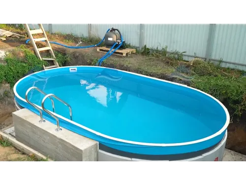 Бассейн ГИГАБАСС овальный вкапываемый 10х5,5х1,5 м