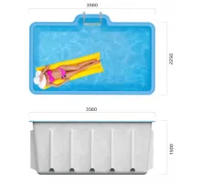 Композитный бассейн Абвиль 3,56*2,25*1,50 м., Франмер