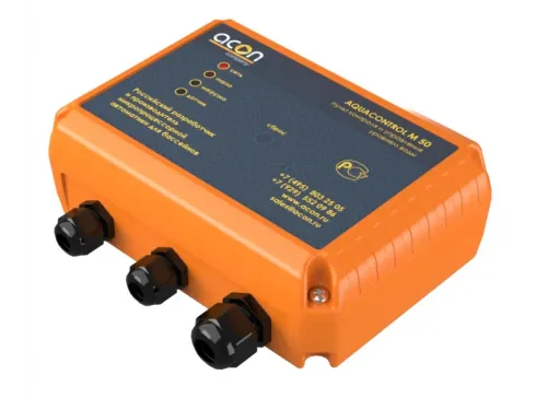 Пульт AQUACONTROL M50 ACON регулирования уровня воды скиммерного бассейна (с датчиком уровня воды)