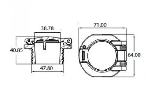 Адаптер для подсоединения подводного пылесоса (плитка) Aquaviva EM2855