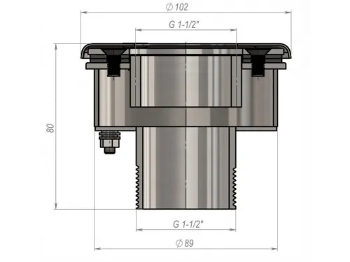 Адаптер для подсоединения подводного пылесоса (универс.) Aquaviva 1.5", AISI 304
