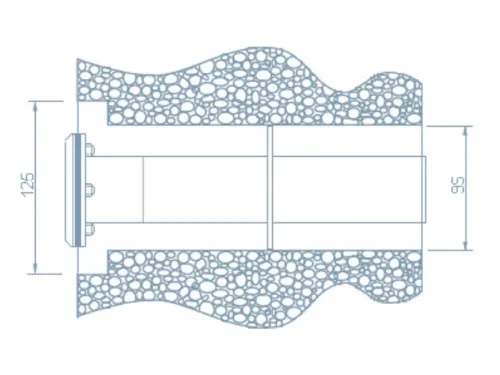 Адаптер АТ 08.07 (универс.) L=300 мм для подсоединения пылесоса, из нерж. стали AISI-304
