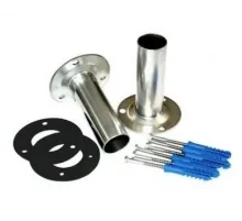 Адаптер из нерж. ст. для установки лестниц на борт бассейна АТ 10,06,1 (комплект) D=39,5 мм.