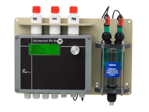 Станция контроля и дозирования хим. реагентов (PH/Redox) Alchemist Ph Rx Poolstyle (перист. насосы 6 л/час)